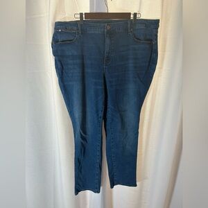 Talbots‎ Woman Slim Ankle Blue Jeans Plus Size 22W Slimming EUC 474